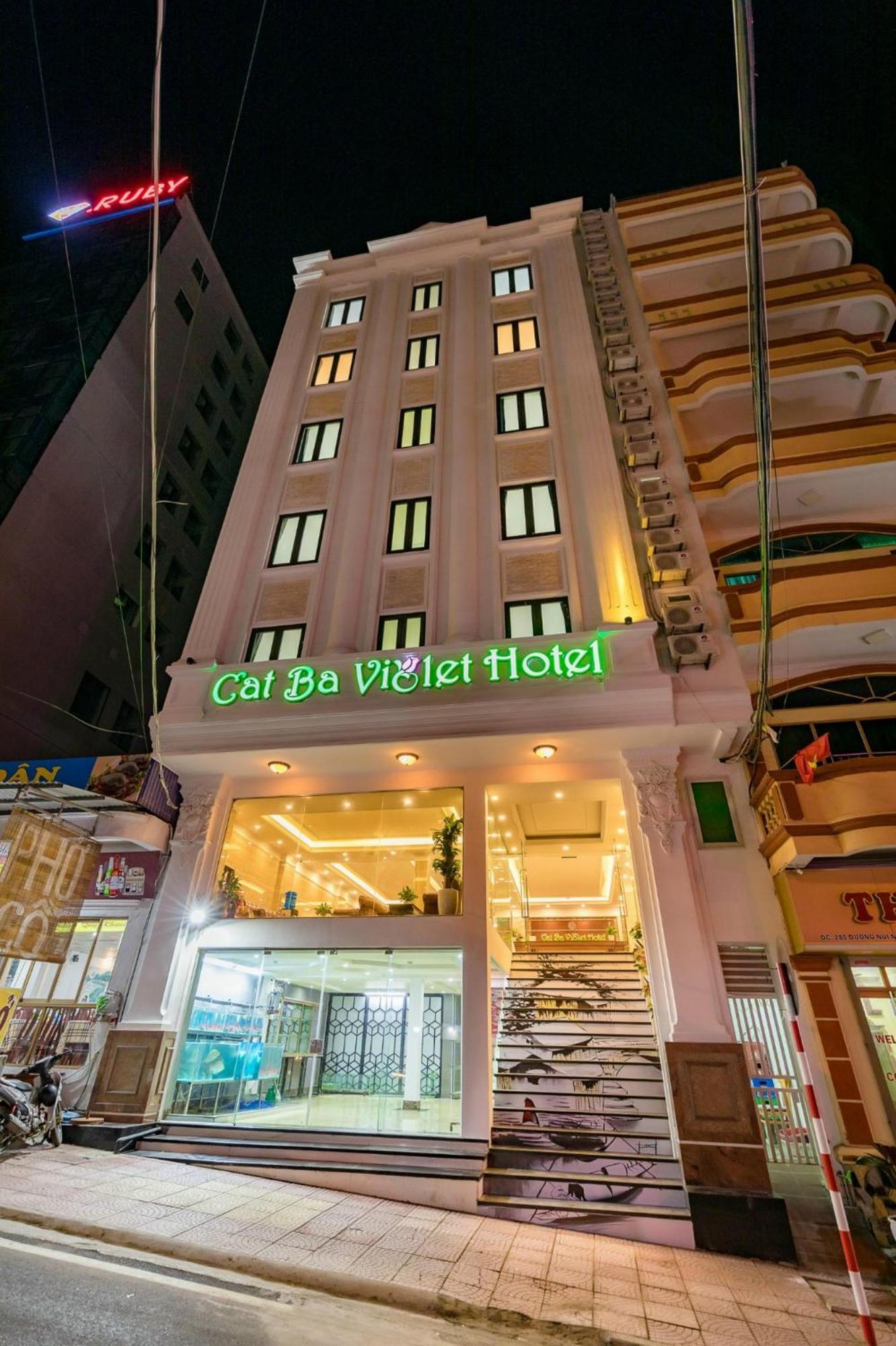 Cat Ba Violet Hotel Chan Chau Exteriör bild